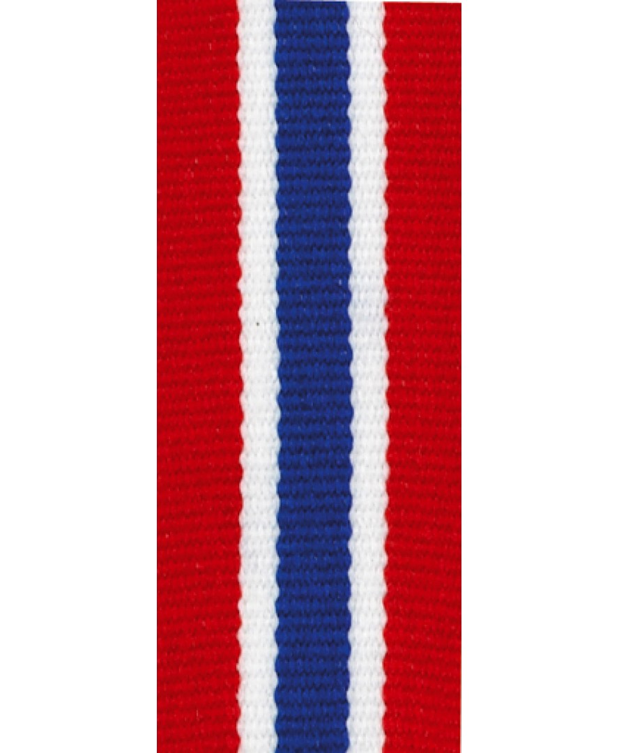 viering Wie schieten Medaille Lint Rood-wit-blauw-wit-rood ** - Rood-wit-blauw-wit-rood