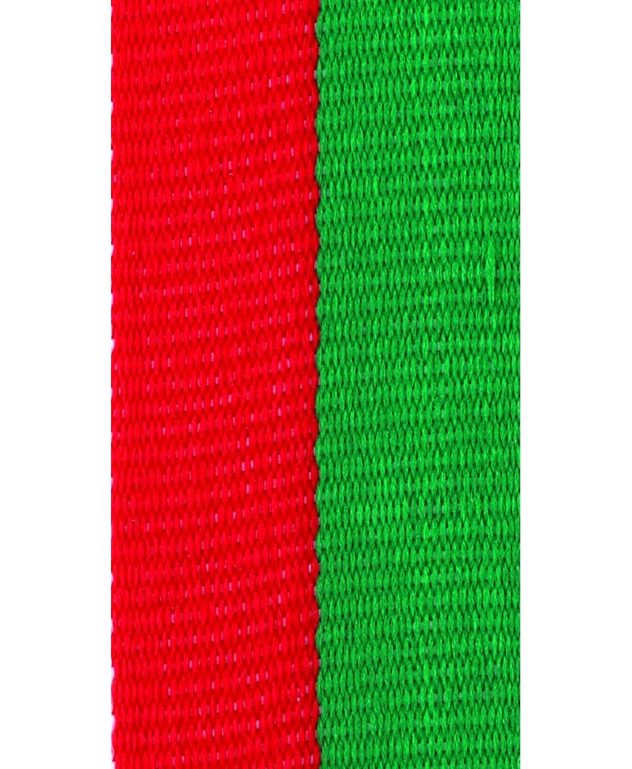 buiten gebruik Parasiet honing Medaille Lint Rood-groen ** - Rood-groen